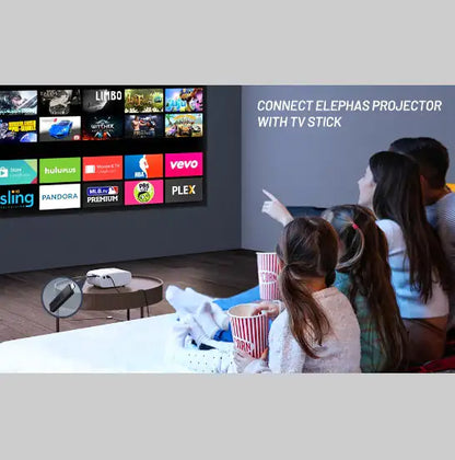 Portable Mini HD Projector – 1080P Home Theater for Movies & Gaming